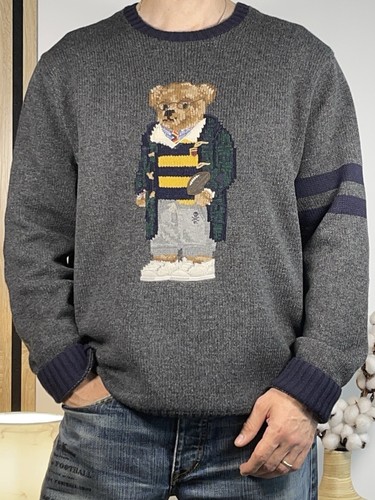 Pull polo bear rugby laine - pull,