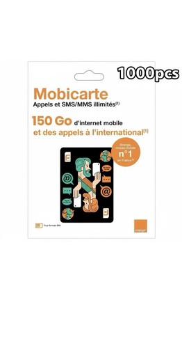 Carte sim prépayée orange - prépayée,