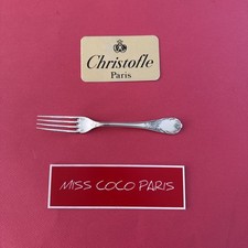 CHRISTOFLE MARLY SILVER METAL ENTREMETS FORK 17 CM