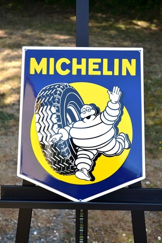 Plaque émaillée michelin - plaque,