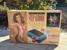 Jane Fonda Fitness Quest Step Aerobics 3 Tier Exercise Stepper- New! Never Used