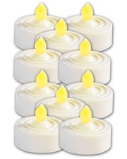 10 BOUGIES À LED STYLE CHAUFFE-PLAT - Lunartec