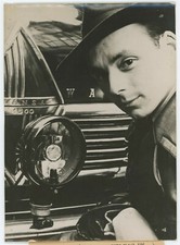 A German engineer invents an automatic headlight adjustment. automobile. 1950