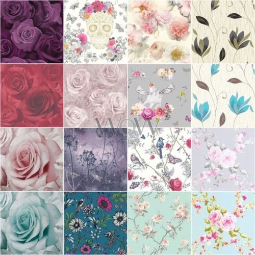 Papier peint fleur jardin - papier,