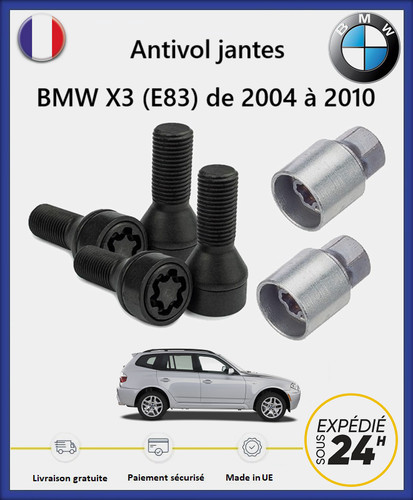 Ecrous antivol roues - roues, noir