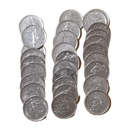 Lot pièces 5 francs - de, 30