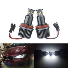 2x 30W Angel Eyes LED Phare Avant Pour BMW E82 E88 E90 E92 E60 E61 E63 X1 X5 X6