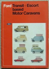 FORD TRANSIT & ESCORT Caravans Sales Brochure 1971 #FB333 DORMOBILE Canterbury