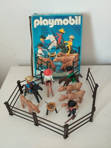 Playmobil vintage 3484 cowboys - vintage,