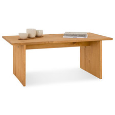 Table basse rectangulaire en bois massif pour salon