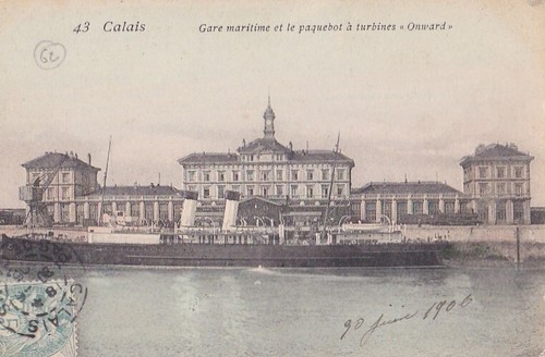 Cpa calais marine port - 62, gare