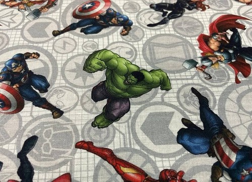 Tissu coton imprimé marvel - tissu,