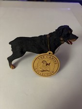 Rare The Canine Collection Dogs Figurine Rottweiler With Tags Life Like Look