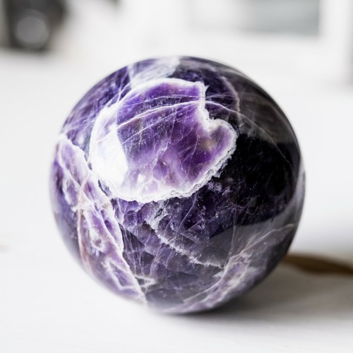 Boule améthyste chevrons - amÉthyste,