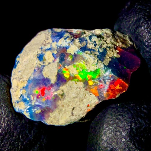 Opale noire brute naturelle - brute,