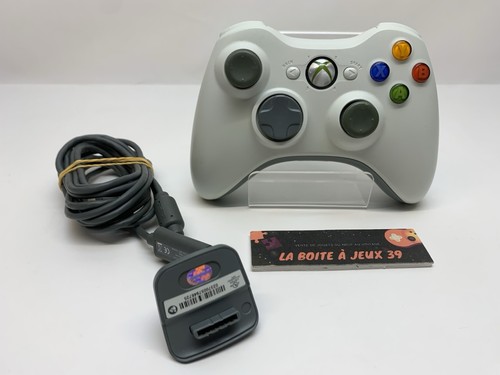 Manette xbox 360 blanche - ♠️manette,