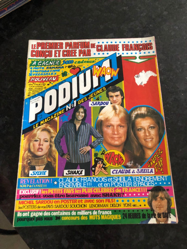 Vintage revue podium - 70's, "
