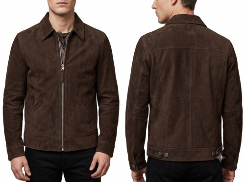 Veste camionneur cuir - veste,