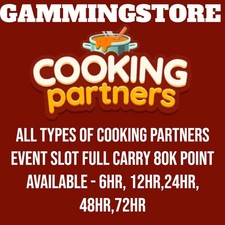 All types of rush cooking partners event slot partner Mono_poly Go Stickers