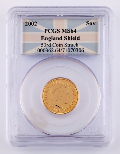 Souverain angleterre 2002 - d'or,