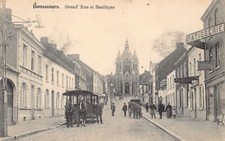 Belgique - BON-SECOURS Péruwelz (Hainaut) Tramway hippomobile - Grand' Rue et Ba
