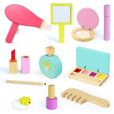 Makeup toy girl 3-5 years - wooden games gift girl 3-4 years suitcase Fa...