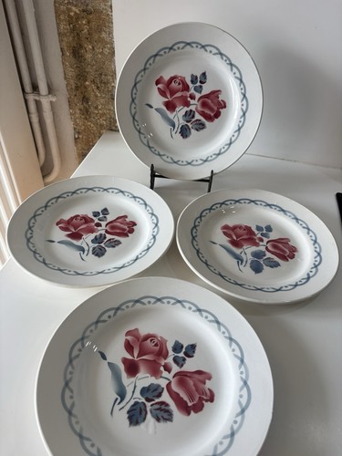 Anciennes assiettes plates - anciennes,