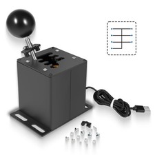 PC USB Simulator Shifter 6+R H Gear Shifter For G29 G27 G25 G920 T300RS/GT