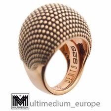 Pesavento Vento Pixel Collection Silver Ring Sterling Silver Red Gold