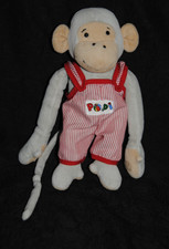 🍀Doudou Singe Popi NOUNOURS AJENA 2002 Peluche 24 Cm Ancien Vintage TBE