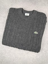 Pull Lacoste Col Rond Gris |