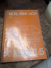 Manuel Reparation Carrosserie MR 194 RENAULT 5 R5 1977 