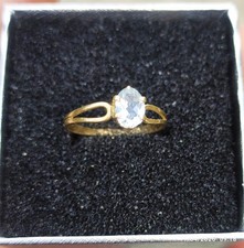 Bague Or Aigue Marine