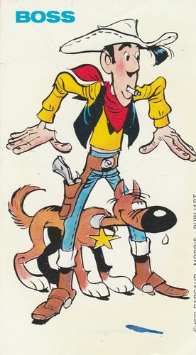 Autocollant lucky luke - luke, morris