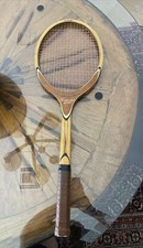 Vintage Wooden Tennis Racket RAQUETTE GARCIA CONTINENTAL 4000 Hand Crafted