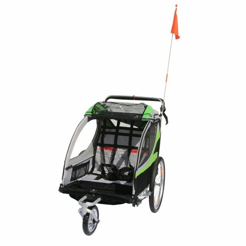 Remorque vélo biplace - vélo, enfant