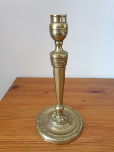 Bougeoir xixe bronze - en, doré