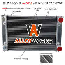 2 Rangées Aluminium Radiateur