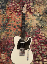 Donner DTL-100 Electric Guitar SS Pickup Glossy White + Online Lessons Gig Bag