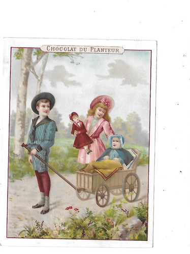 Ancien chromo publicitaire - ancien,