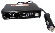 Multi prise allume-cigare 12V / 24V avec 2 prises Femelle 6A + 2 USB-A 3,1A tot
