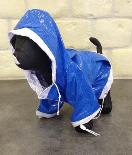 Impermeable cire bleu blanc - bleu,