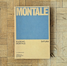 Eugenio Montale "Satura 1962-1970" 1971 Third Edition Poetry (RARE, EXCELLENT)