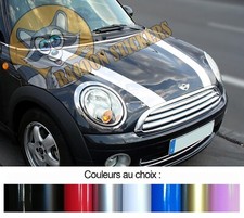 2 X BANDES CAPOT POUR MINI COOPER 110CMX11CM DECO AUTO STICKER BD514