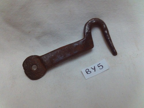 Antique steel left door - , hook