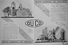 ADVERTISEMENT 1927 LACQUER DUCO DRESSES THE FURNITURE - ADVERTISING