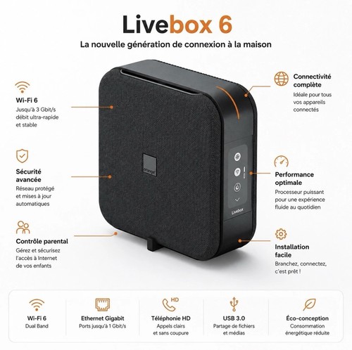 Orange livebox box internet - box,