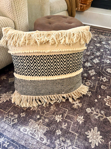 Boho geometric square - geometric, fringed