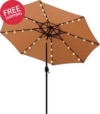 9 Ft Solar Umbrella, 32 LED