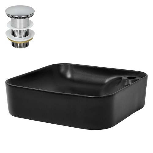 Lavabo noir mat - , céramique